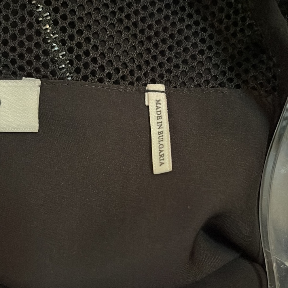 Sandro Roxane Solid Black Mesh Gathered Sleeveles… - image 7